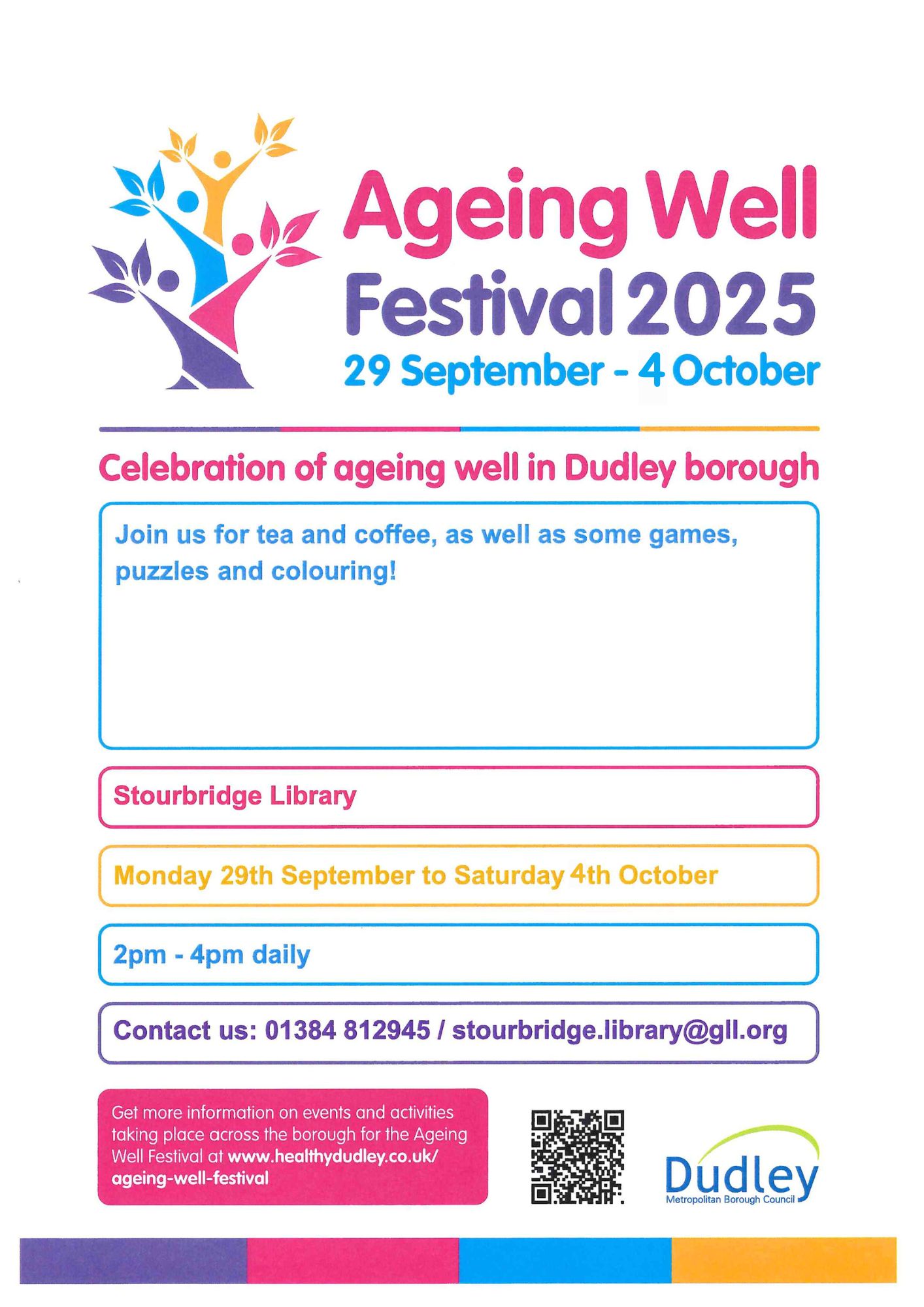 Stourbridge Library - Ageing Well Festival 2025